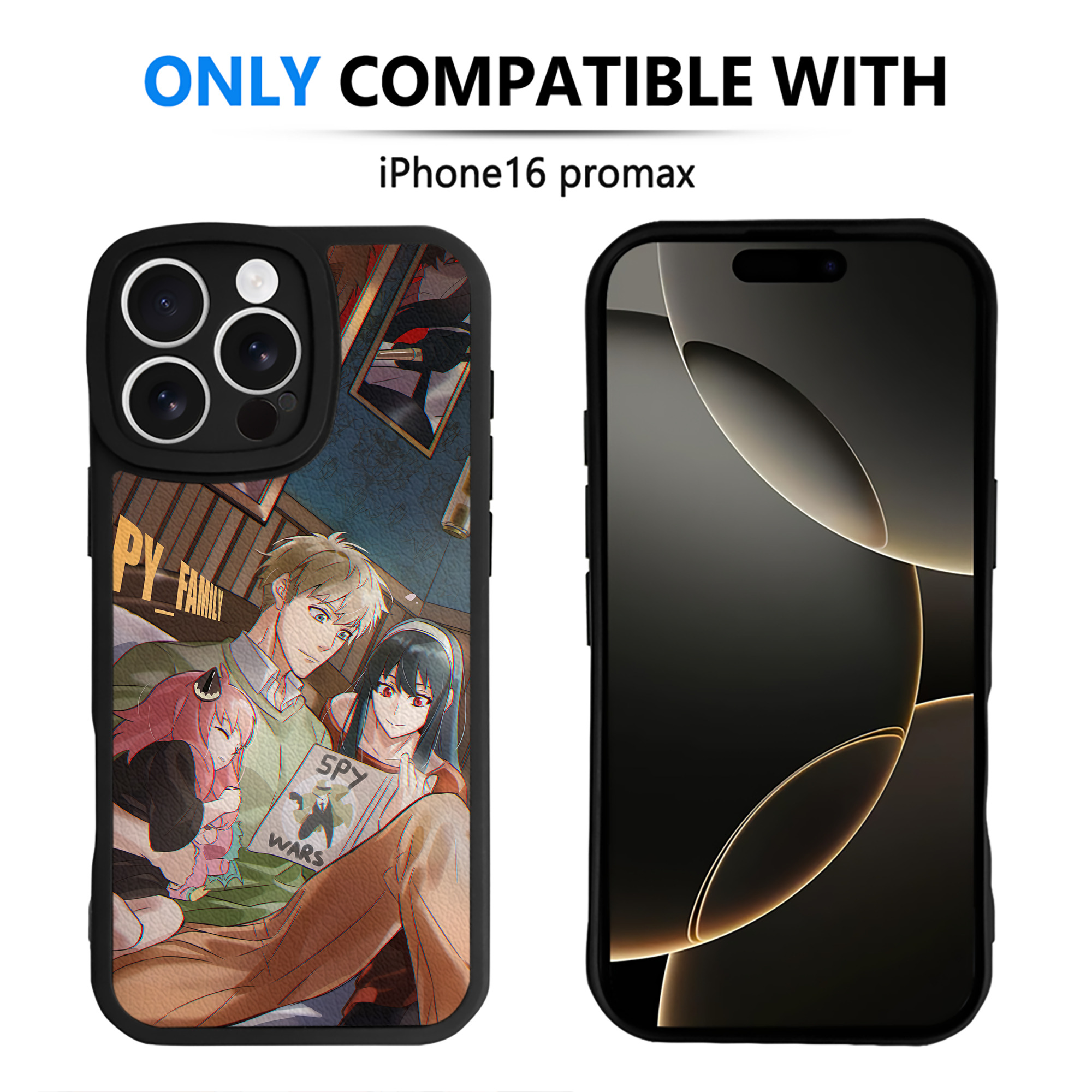 （画像用） SPY×FAMILY间谍家家酒 【iPhone 16シリーズ対応】シリコンスマホケース（レザー調） 材質：シリコン
